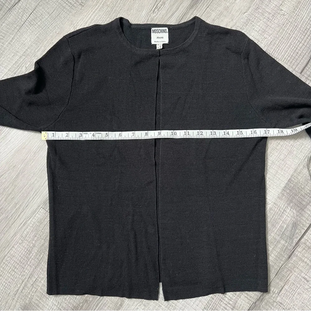 MOSCHINO Jeans Cardigan EU Size 38 US 4 Black